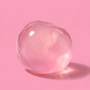 Pink Clear jelly coconut oil ball squishy