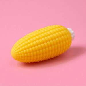 Yellow crunchy corn cob squishy