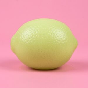 Pale green crunchy lime squishy with a textured peel