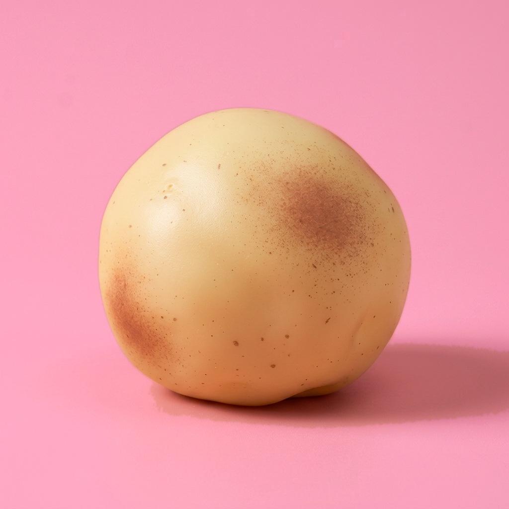 Crunchy potato squishy with brown speckled skin