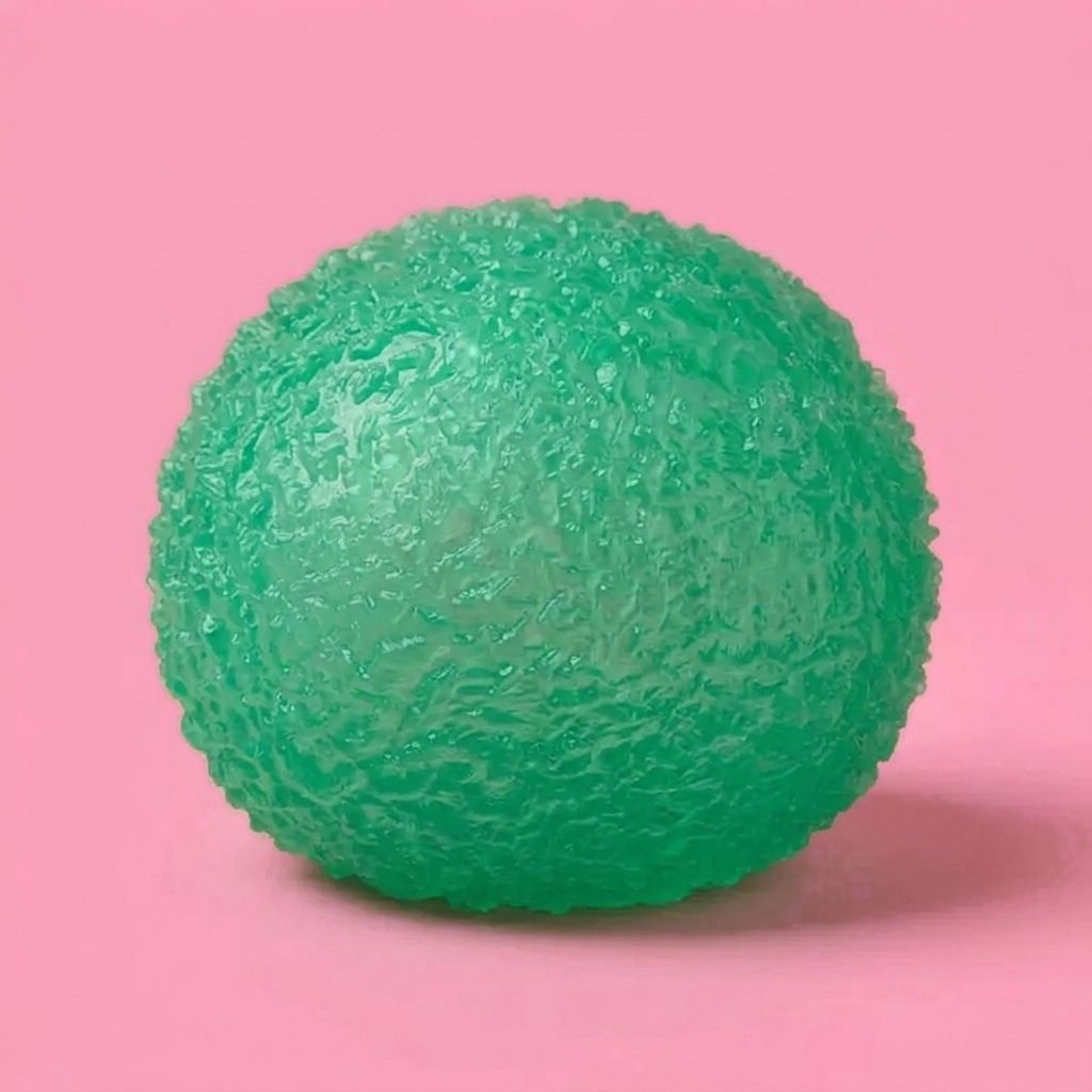 Green Textured mouldable maltose ball squishy