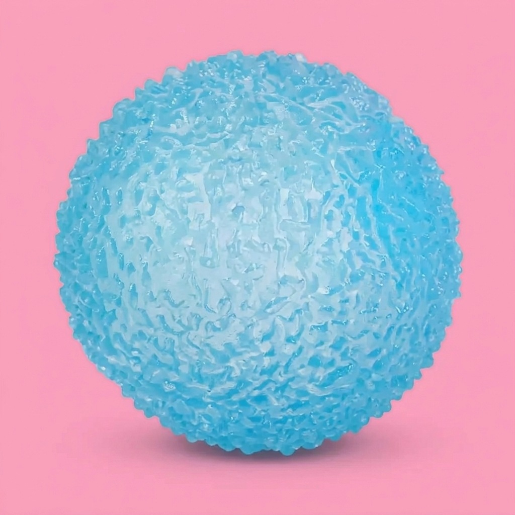 Blue Textured mouldable maltose ball squishy